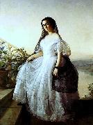 Portrait of a woman Francois Auguste Biard